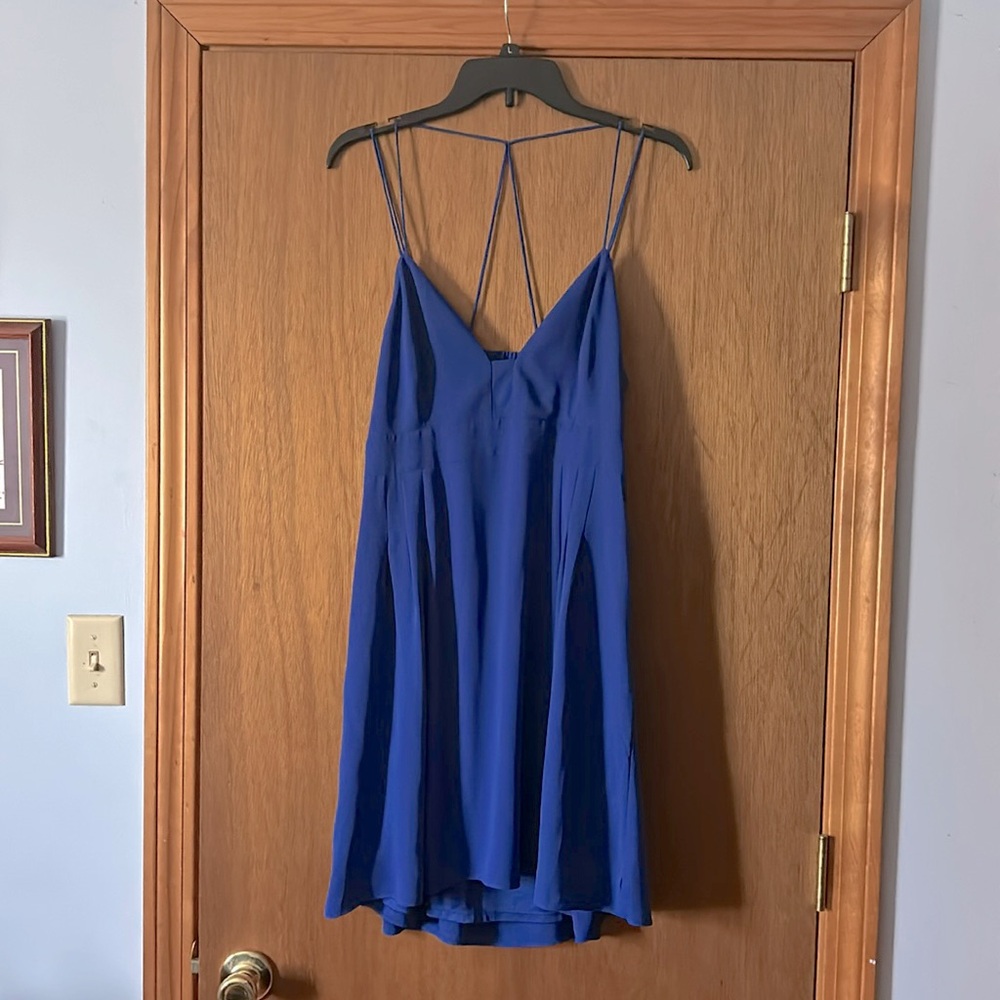 Express Blue Spaghetti Strap Dress NWT